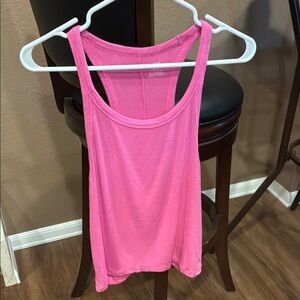 Aerie Pink Backless Sleeveless Tank Top